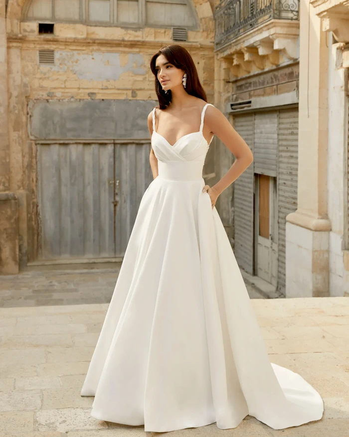 Floral Applique Mermaid wedding dress by Adore by Justin Alexander at The Bridal Room Atherstone
